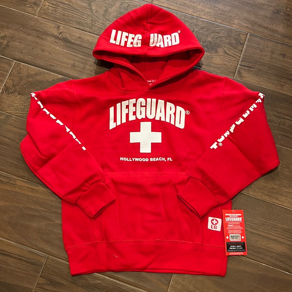 NWT LifeGuard hoodie sz 10/12 officially licensed